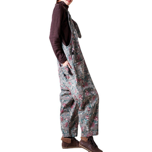 Pantalón Vaquero Ancho Desgastado con Estampado y Ajuste Regulable - Image 5