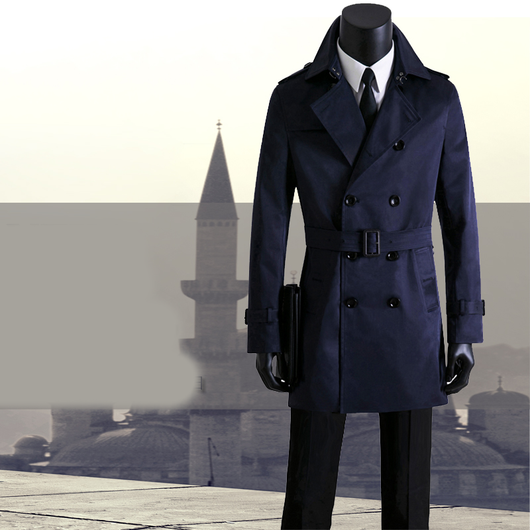 Abrigo Trinchera Slim Fit para Hombre - Image 11