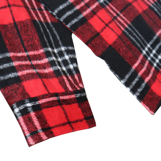 Chaqueta Camisa Cuadriculada con Bordados y Cierre - Image 13