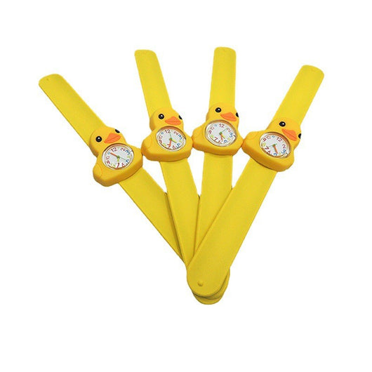 Reloj de Cuarzo Infantil Pato Amarillo PVC con Diseño Aplaudidor - Image 13