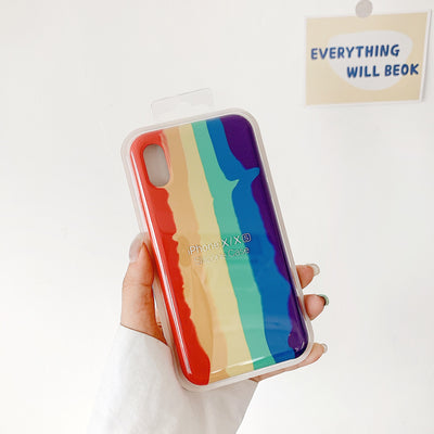 Funda de Silicona Líquida Arcoíris para Celular - Image 25