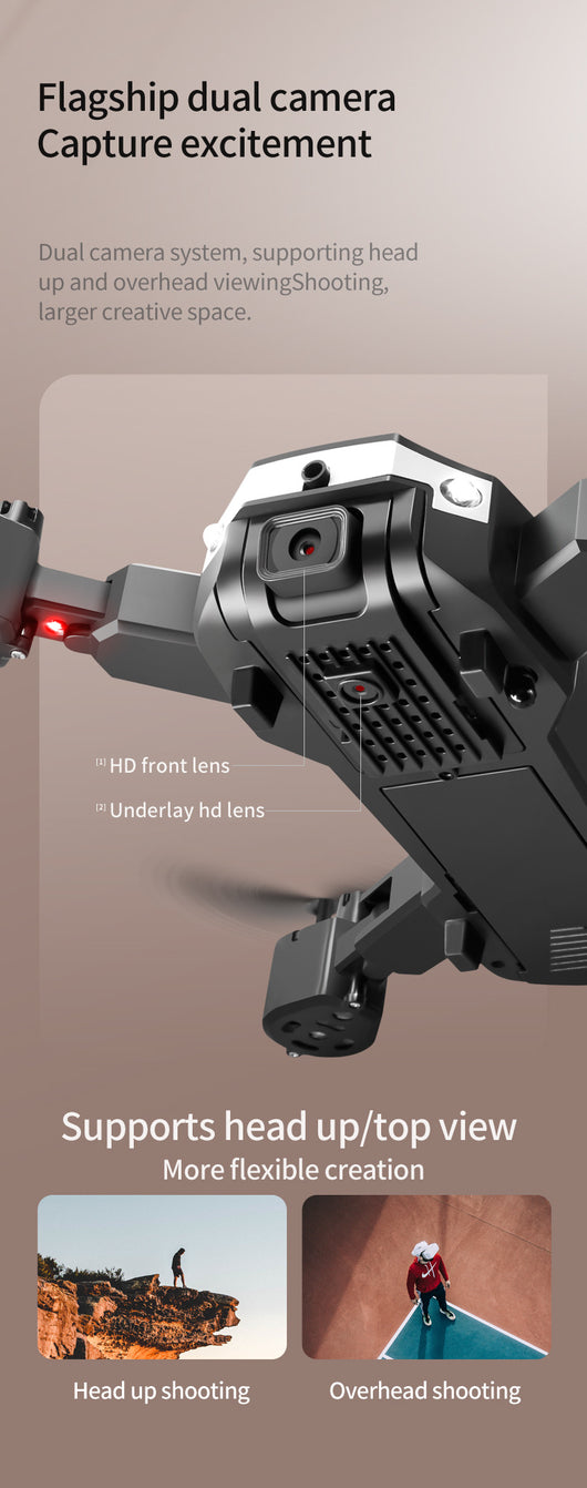 Dron Profesional T6 con Cámara HD - Cuadricóptero Plegable de Control Remoto - Image 18