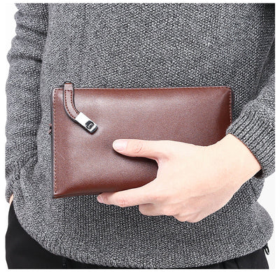 Billetera Ejecutiva de Cuero para Hombre con Cierre de Cremallera - Image 10