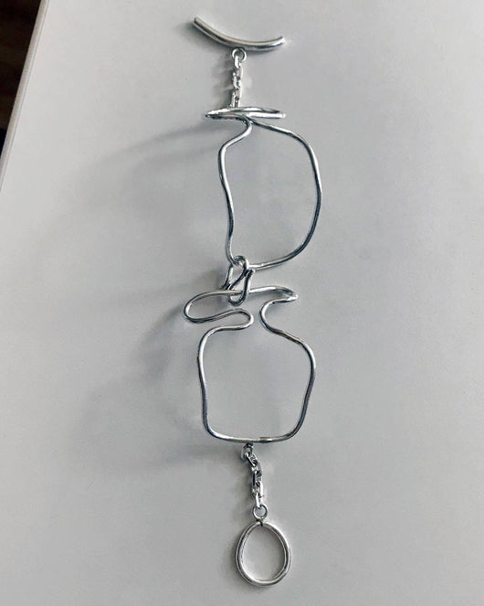 Pulsera de Plata 925 Trenzada con Nudo Suelto - Image 3