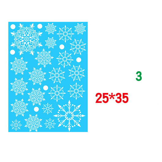 Pegatinas Navideñas Estáticas para Ventana - Copos de Nieve Decorativos - Image 20
