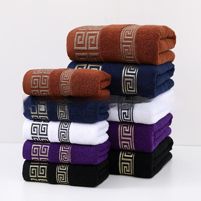 Toalla de Baño Jacquard de Algodón con Diseño Satinado Ancho - Image 15