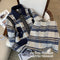 Conjunto Vintage Estilo Occidental Acolchado de Dos Piezas para Mujer