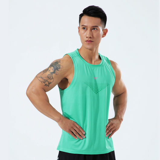 Camiseta Sin Mangas Elástica y Transpirable para Hombre Talla Grande - Image 8