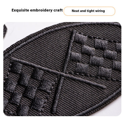Parches Adhesivos para Ropa - Reparación sin Costura con Patrón de Bordado Negro - Image 30