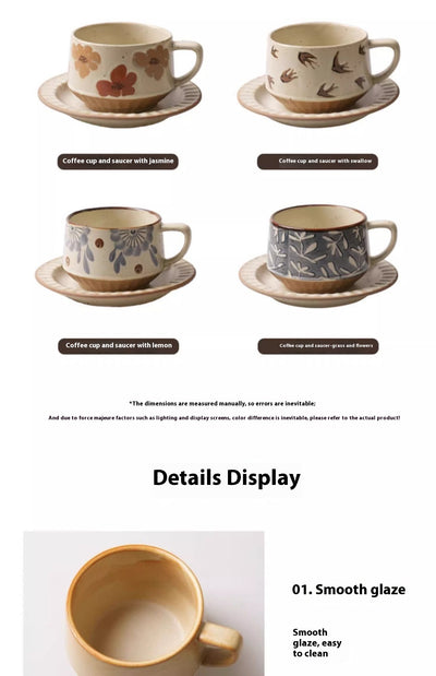 Taza de Café Stoneware Retro Diseño Lujo Contemporáneo - Image 14