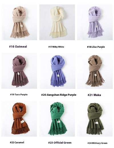 Pashmina Elegante con Borlas - Abrigo Artificial Cashmere Suave y Cálido - Image 65