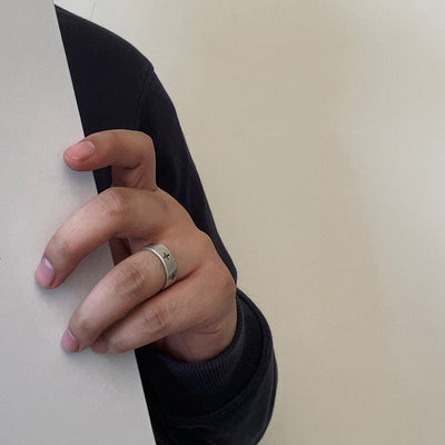 Anillo de Plata 925 con Cruz para Hombre y Mujer Ajustable - Image 2
