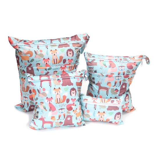 Bolsa Organizadora de Pañales con Estampados Infantiles - Set de 4 Piezas - Image 9