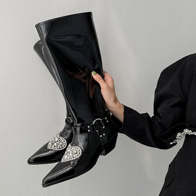 Botas Love Rider con Cristales Brillantes - Image 3