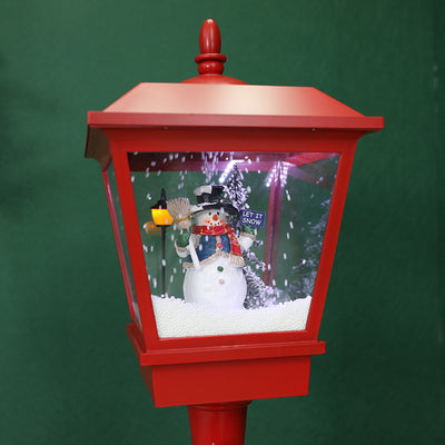 Decoración Navideña Iluminada: Papá Noel, Muñeco de Nieve y Árbol con Efecto Nieve - Image 18