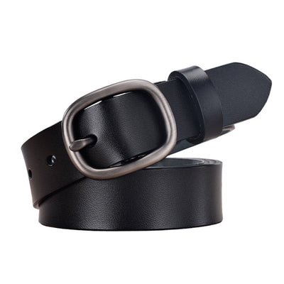 Cinturón de Cuero para Mujer con Hebilla Retro - Piel de Vaca Premium - Image 9