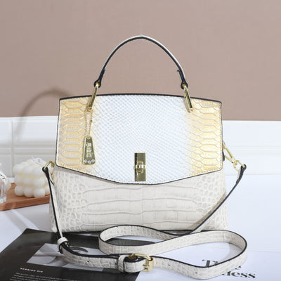 Bolso Crossbody Mujer Patrón Serpiente y Cocodrilo Multicolor - Image 5