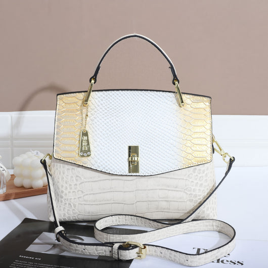 Bolso Crossbody Mujer Patrón Serpiente y Cocodrilo Multicolor - Image 5