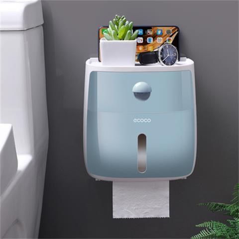 Dispensador de Pañuelos Doble Capa Impermeable sin Perforaciones