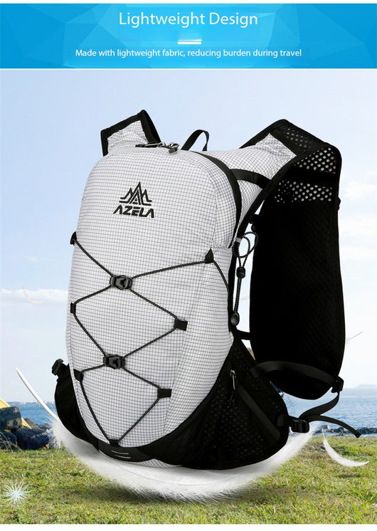 Mochila de Senderismo AZELA con Patrón Grid, Ligera y Transpirable para Trail Running y Camping - Image 18