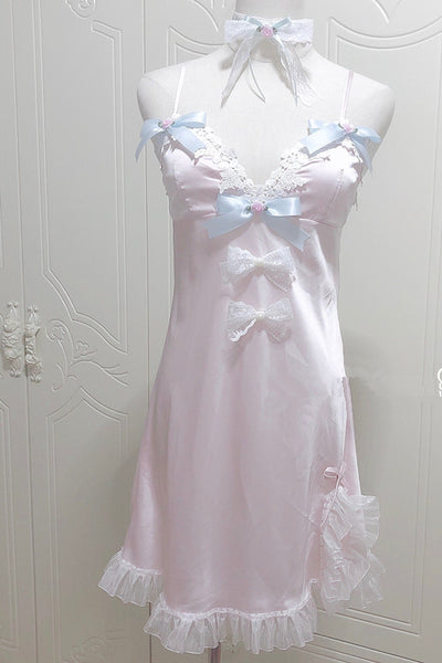 Vestido Niña Encaje con Moño - Diseño Delicado y Cómodo para Dormir - Image 6