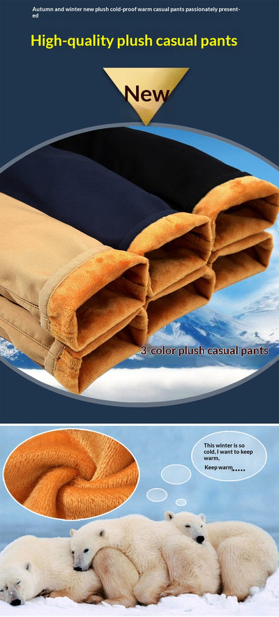 Pantalones de Invierno para Hombre con Forro Polar Grueso - Image 9