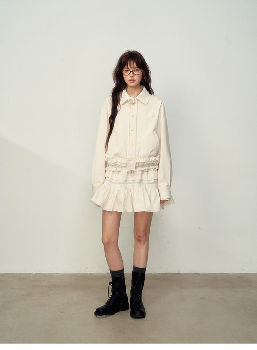 Chaqueta de Encaje Elegante con Detalles de Pastelería para Mujer - Image 13