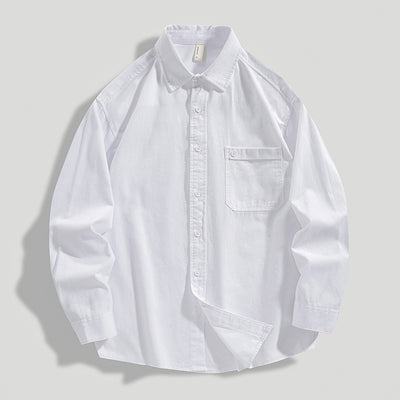 Camisa de Algodón Pesado Estilo Americano para Hombre - Image 6