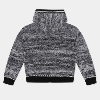 Sudadera Suelta Casual con Rayas en Punto Acogedor - Image 4