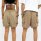 Shorts Hip-hop Trendy con Cordón Largo y Bolsillos Amplios