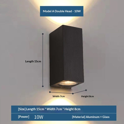 Lámpara LED Doble para Exterior - Iluminación Moderna para Patios y Jardines - Image 5