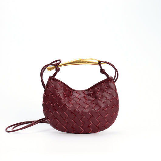 Bolso de Cuero Tejido para Viajes - Bandolera Portátil Estilo Casual - Image 11