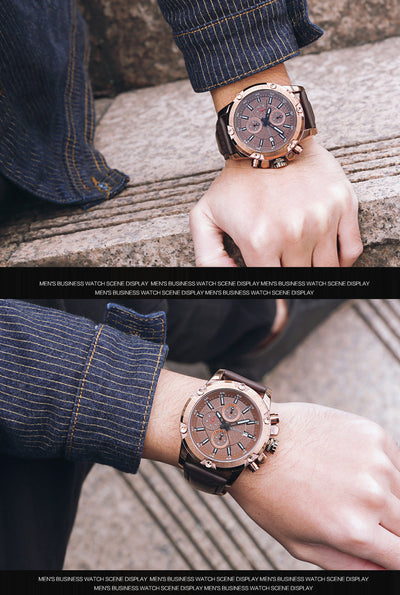 Reloj Multifunción con Calendario para Hombre - Resistente al Agua - Image 8