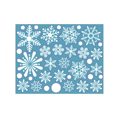 Pegatinas Navideñas para Ventanas - Copos de Nieve Estáticos Reutilizables - Image 7