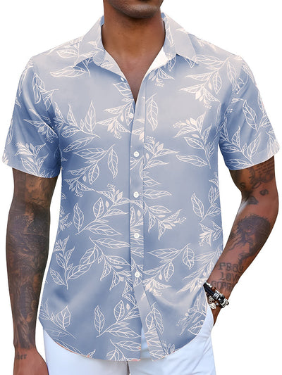 Camisa Floral Casual Manga Corta Estilo Europeo - Image 8