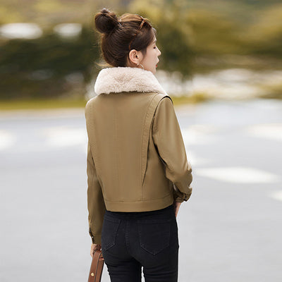 Chaqueta Motociclista de Cuero para Mujer - Versátil y Elegante - Image 5