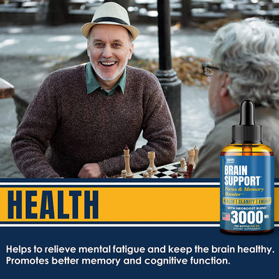 Gotas de Ginkgo y Ginseng - Suplemento Líquido para Vitalidad Mental