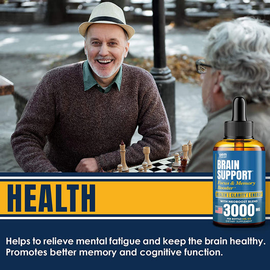 Gotas de Ginkgo y Ginseng - Suplemento Líquido para Vitalidad Mental