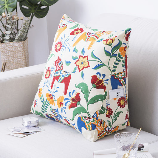 Almohada Respaldo de Lona de Algodón Estilo Japonés con Diseño Infantil - Image 6