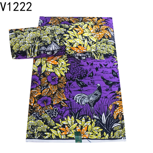 Tela Estampada Africana con Motivos Florales - Tela Holandesa Premium - Image 7