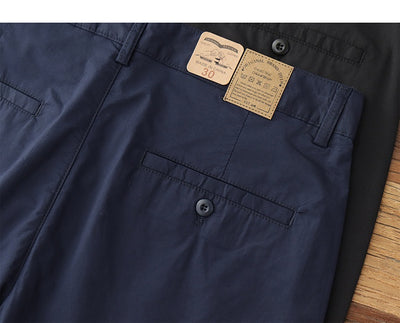 Pantalones Casuales Hombre Verano Transpirables Ajuste Cónico Elástico - Image 13