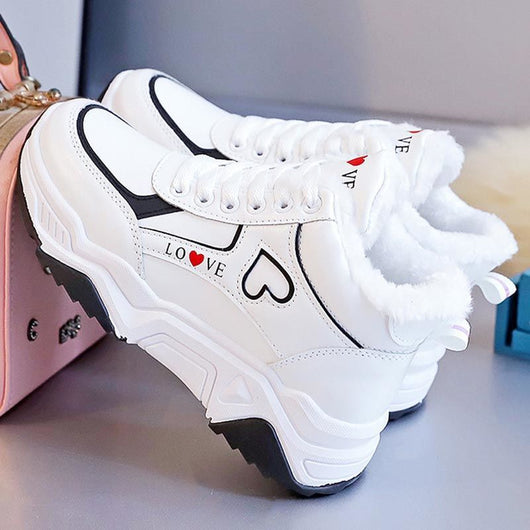Zapatillas Deportivas Altas de Algodón y Cachemir para Mujer - Image 8