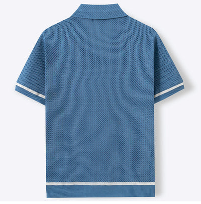 Playera de Punto Calada para Hombre - Estilo Casual Verano - Image 14