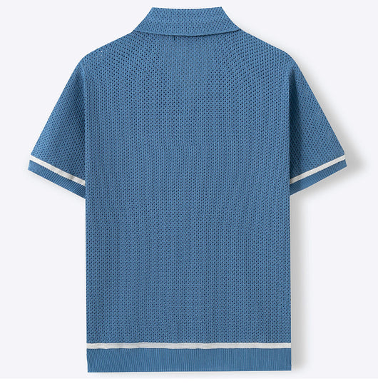 Playera de Punto Calada para Hombre - Estilo Casual Verano - Image 14