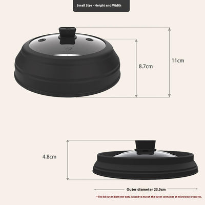 Tapa Universal de Silicona para Microondas - Antirespingos y Plegable - Image 4