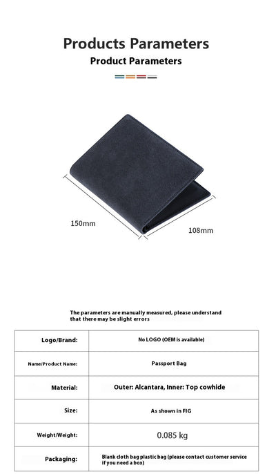 Portadocumentos de Cuero Alcántara - Cartera Multifuncional para Pasaporte y Certificados - Image 9