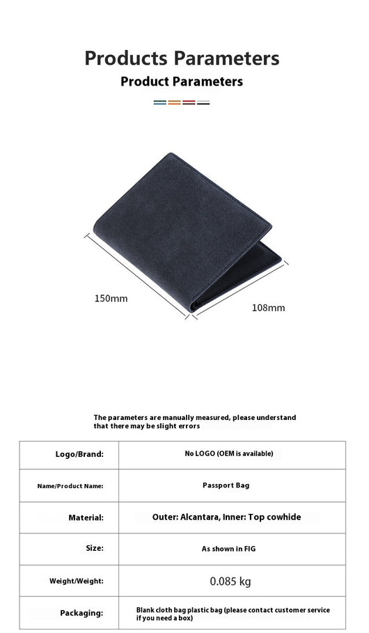 Portadocumentos de Cuero Alcántara - Cartera Multifuncional para Pasaporte y Certificados - Image 9
