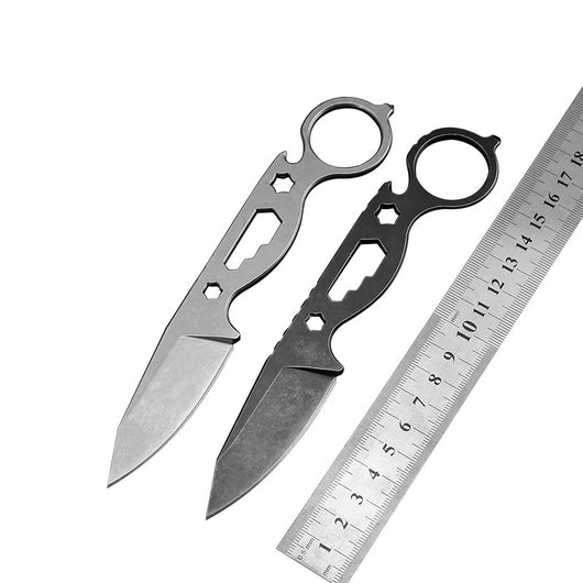 Cuchillo de Supervivencia Táctico de Hoja Recta para Caza y Bolsillo - Image 6