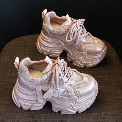 Zapatos Deportivos con Plantilla Elevadora y Detalles Brillantes para Mujer - Image 7