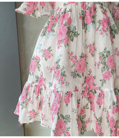 Vestido Infantil de Encaje Floral Estilo Dulce - Image 4